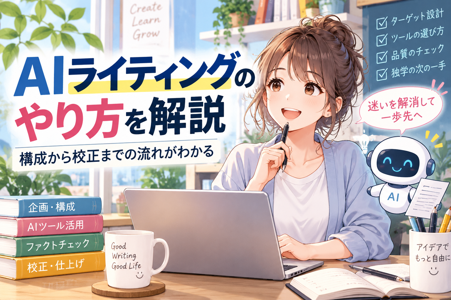 AIライティングのやり方｜自己流で大丈夫か不安な人へ